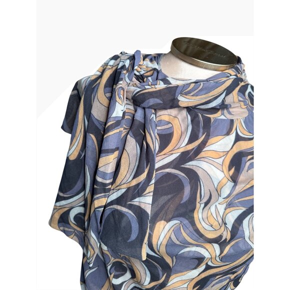 Y2k Sweet Pea Mesh top tunic Abstract Fairy Hippie Festival Empire Whimsigoth lg - Picture 4 of 12